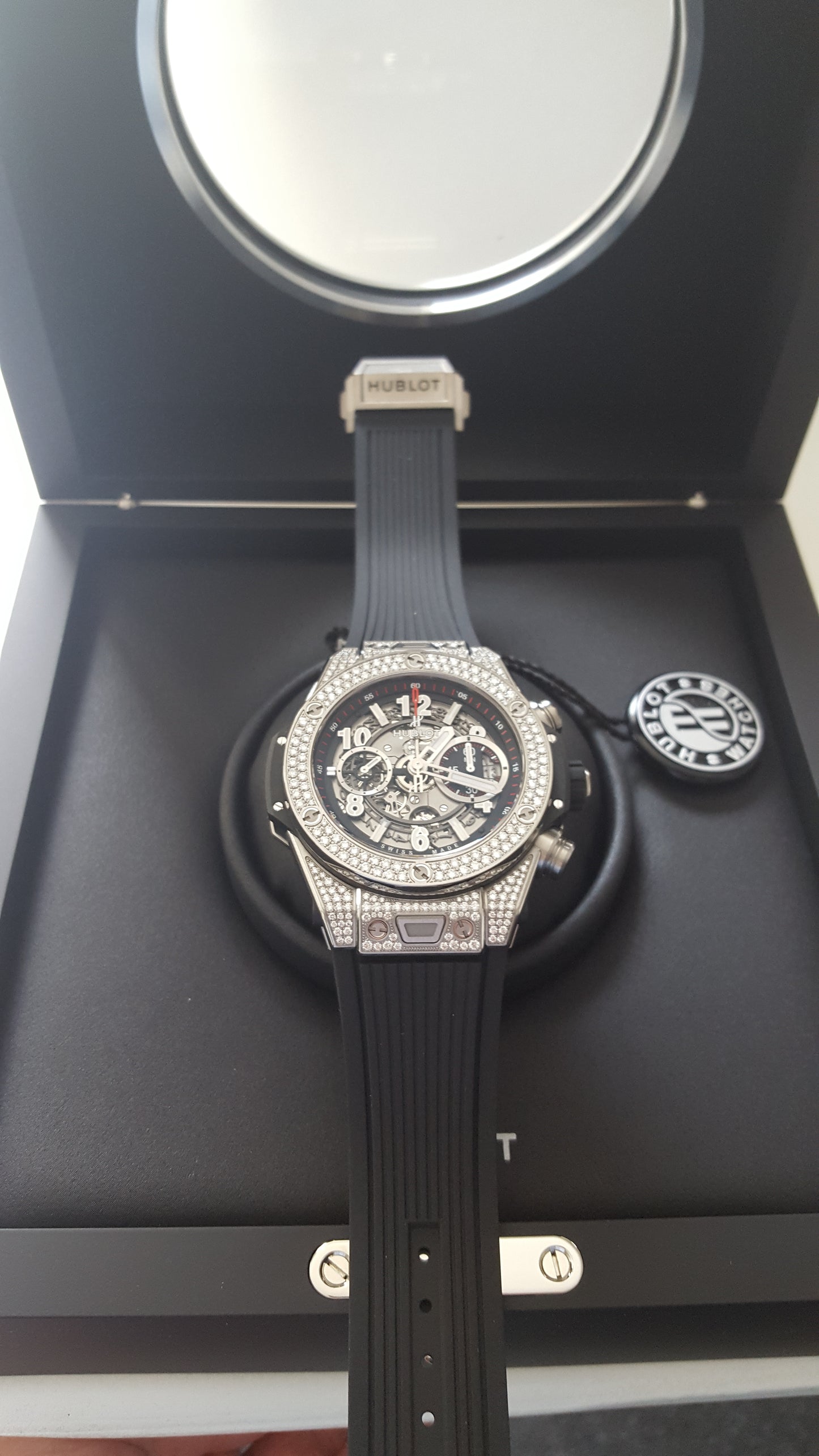 Hublot Big Bang Unico Titan Automatik 411.NX.1170.RX Herren Uhr Titan Kautschuk