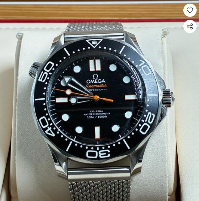 Omega Seamaster Diver 300M 42 mm, Stahl mit Stahlarmband 21030422001018