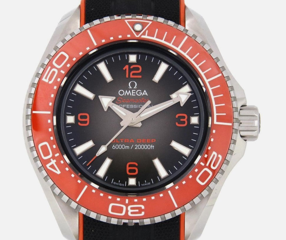 Omega Seamaster Planet Ocean 6000M 45,5 mm, O‑MEGASTEEL mit Kautschukband 21532462106001