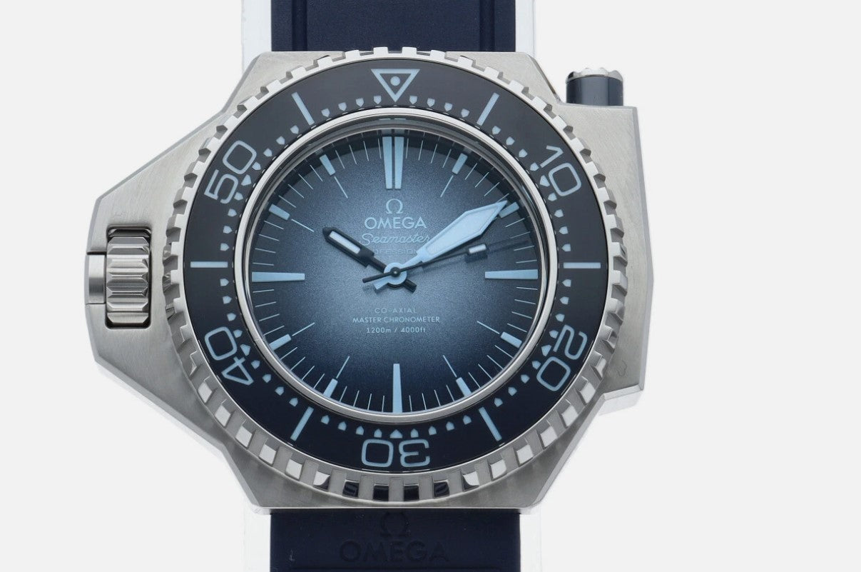 Seamaster Ploprof 1200M 55 x 45 mm, O‑MEGASTEEL mit Kautschukband 227.32.55.21.03.001
