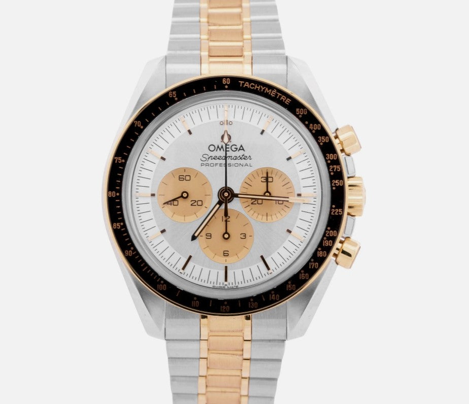 Omega Speedmaster Moonwatch Professional 42 mm, Stahl ‑ Moonshine™‑Gold mit Stahl ‑ Moonshine™‑Gold 31020425002001