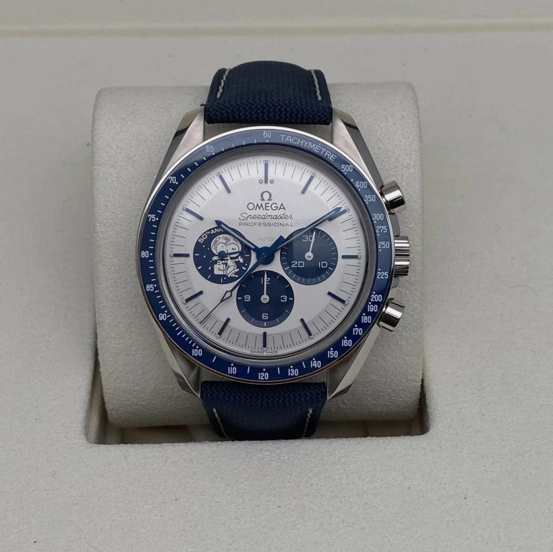 Omega Speedmaster Jubiläumsreihen 42 mm, Stahl mit Beschichtetem Nylonarmband „Silver Snoopy Award“ 310.32.42.50.02.001