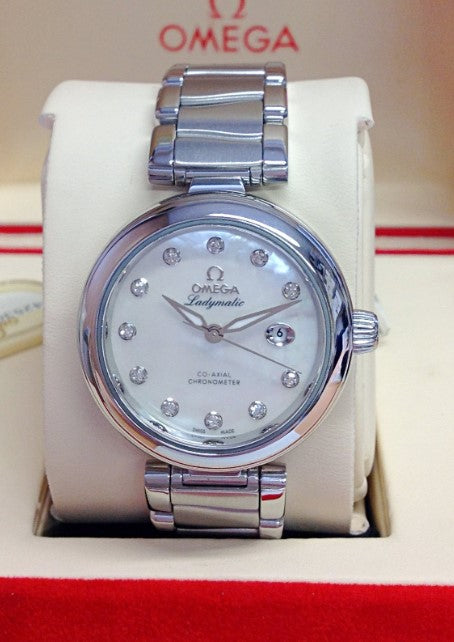 Omega De Ville Ladymatic 34 mm, Stahl mit Stahlband 425.30.34.20.55.002