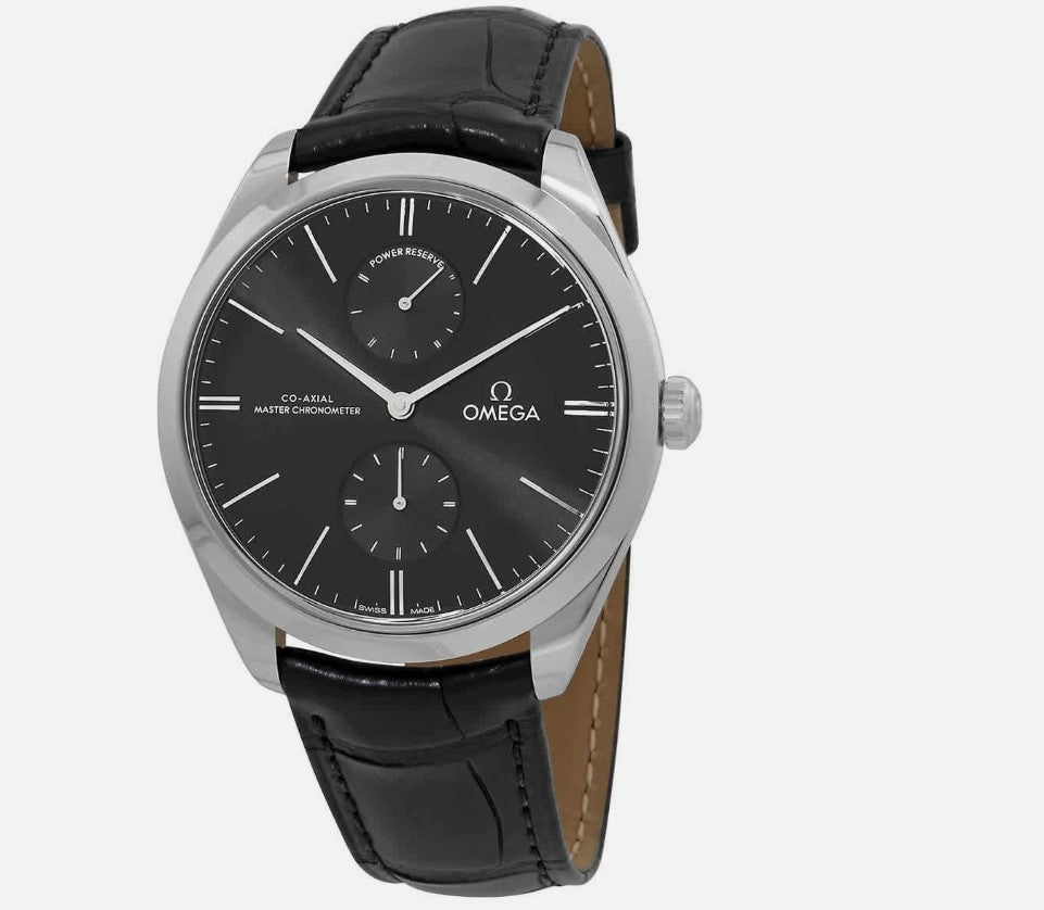 Omega De Ville Trésor 40 mm, Stahl mit Lederarmband 43513402201001
