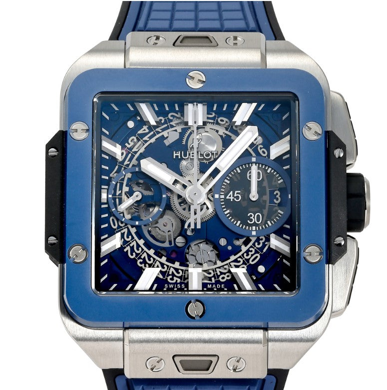Hublot Square Bang Unico Titanium Blue Ceramic 821.NL.5170.RX