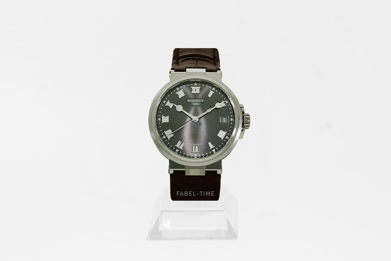 Breguet Marine 40 mm 5517TI/G2/9ZU Automatikwerk mit Datumsanzeige. Spirale aus Silizium. Saphirglasboden.