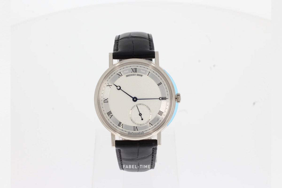 Breguet Classique 40mm 7147BB/12/9WU Men's Watch Automatic Winding 18 Carat White Gold Crocodile Leather 7147BB129WU