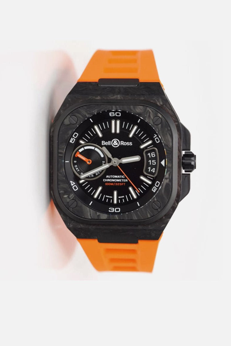 Bell Ross BR-X5 Carbon Orange 41 MM BRX5R-BO-TC/SRB