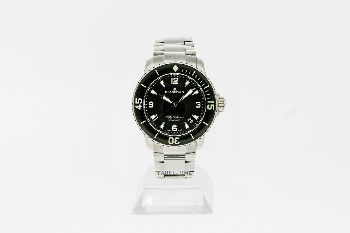 Blancpain Fifty Fathoms AUTOMATIQUE 5015-12B30-98B schwarz 45 mm Titan Faltschließe Herrenuhr