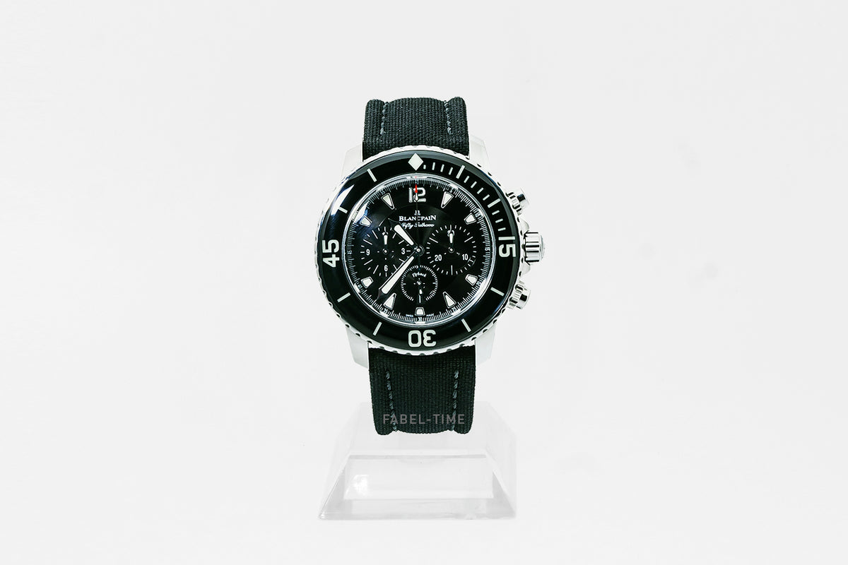 Blancpain Fifty Fathoms Flyback 5085F-1130-52A schwarz 45,00 mm Edelstahl Automatik Herrenuhr