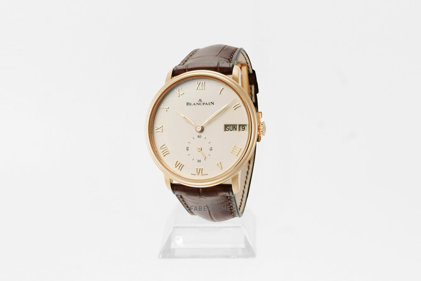 Blancpain Villeret 6652-3642-55B Automatik 40.50 mm Rotgold, Opaln, Alligatorleder Armband