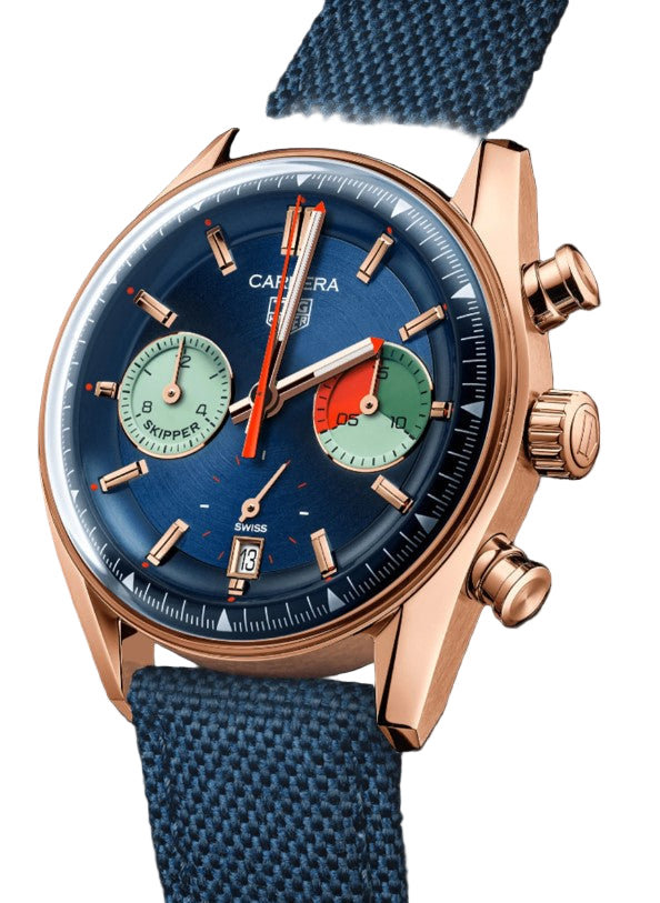 TAG Heuer Carrera Chronograph Skipper Automatik, 39 mm, Gold 5N CBS2241.FN8023