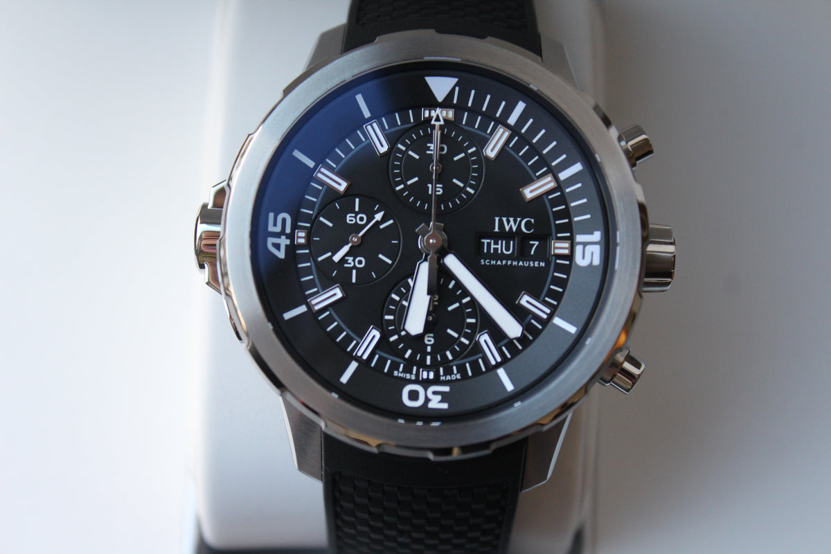 IWC Aquatimer Chronograph IW376803 Herren Uhr 44mm Edelstahl Gehäuse, Automatik, Schwarz