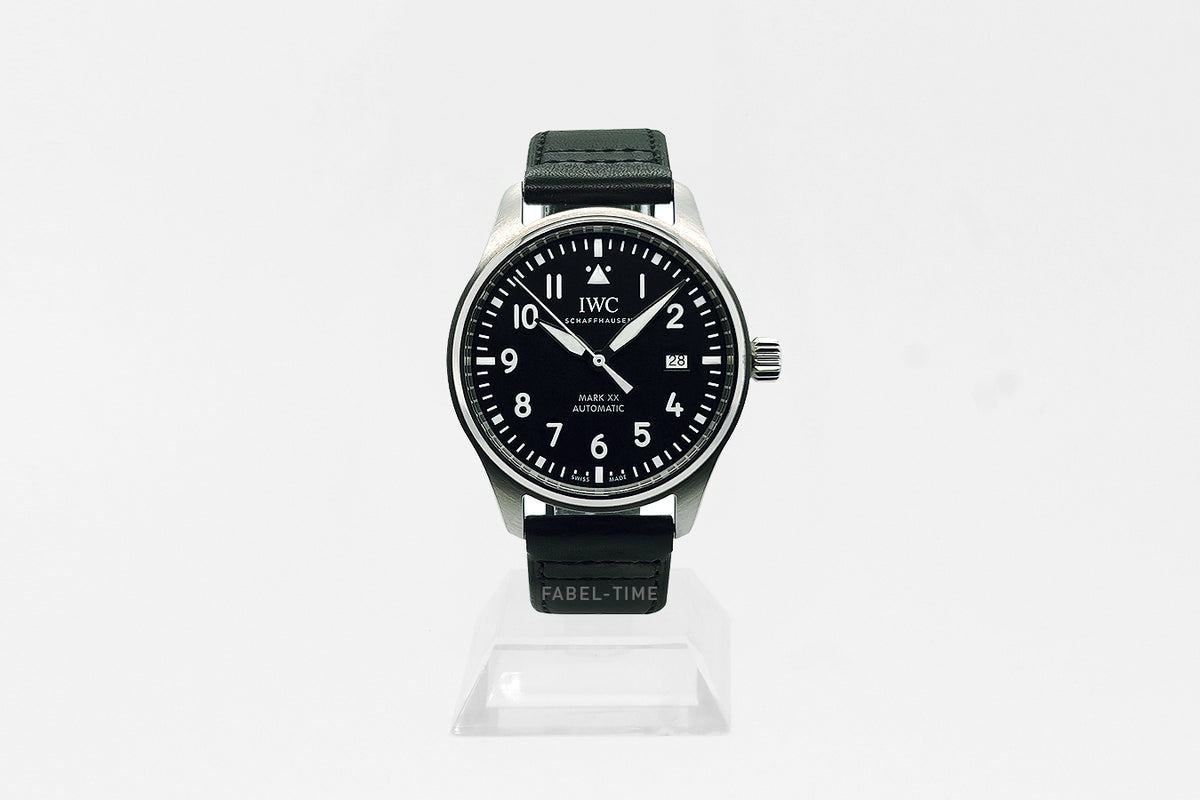 IWC PILOT’S WATCH Mark XX IW328201 Herren Uhr 40mm Edelstahl Gehäuse, Automatikaufzug, schwarzes Kalbsleder