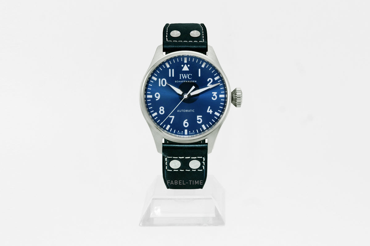 IWC Big Pilot's Watch IW329303 43mm Edelstahl Gehäuse, Automatik, Blau Kalbslederband