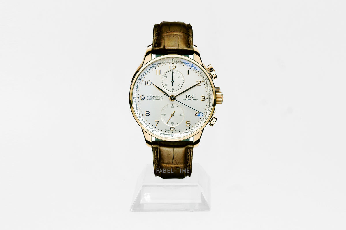 IWC Portugieser Chronograph IW371611 Herren Uhr 41mm Rotgold Gehäuse, Automatik, dunkelbraun