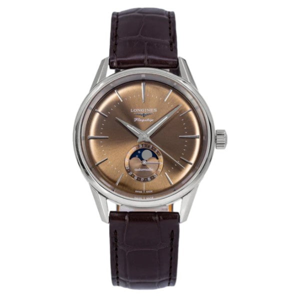 Longines FLAGSHIP HERITAGE MOONPHASE, L48154622, Automatik Uhr, Ø 38.50 mm, Edelstahl.