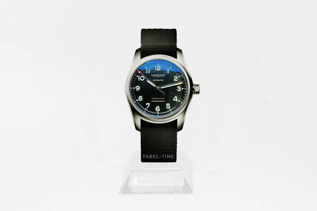 LONGINES SPIRIT L38101532 Automatik Titan.40 mm Anthrazit mit Synthetikarmband L3.810.1.53.2