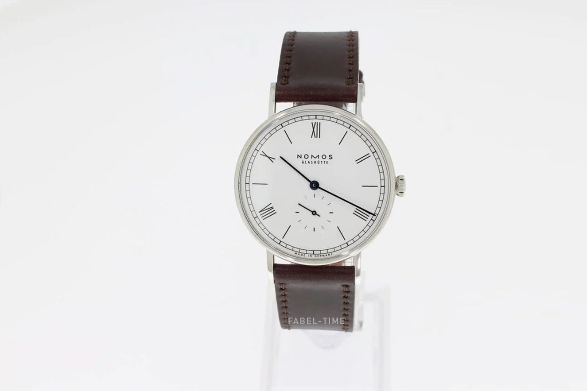 NOMOS Ludwig 38 236 Emailleweiss mit Stahlboden