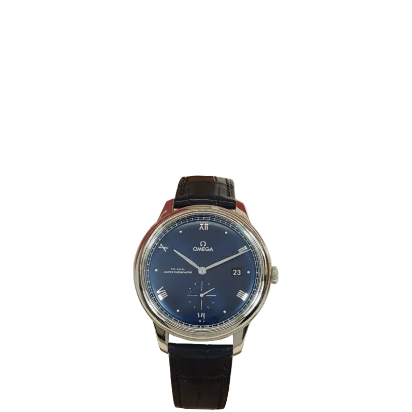 Omega De Ville Prestige 41 mm, Stahl mit Lederarmband 43413412003001