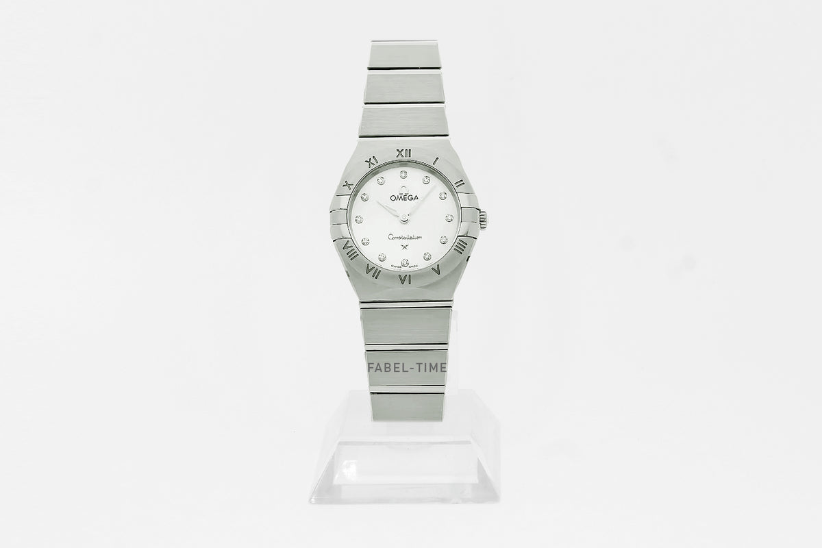 Omega Constellation 25 mm, Stahl mit Stahlband 13110256055001