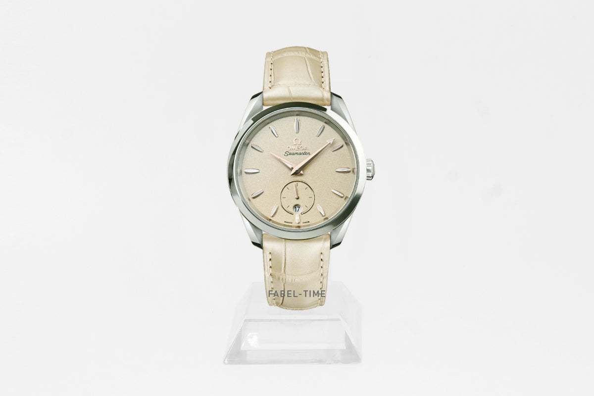 Omega Seamaster Aqua Terra 150M 38 mm, Stahl mit Lederarmband 220.13.38.20.09.001