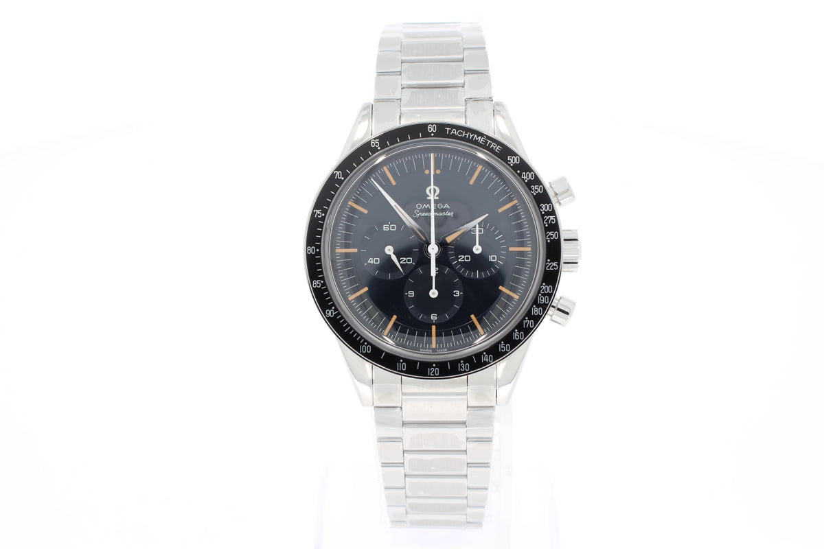 Omega Speedmaster First Omega in Space 39,7 mm, Stahl mit Stahlarmband 310.30.40.50.06.001