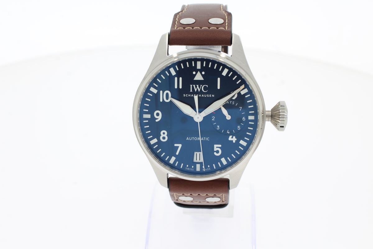 IWC BIG PILOT’S WATCH EDITION «LE PETIT PRINCE» IW501002 46.2 mm Stahl braunes Kalbslederband