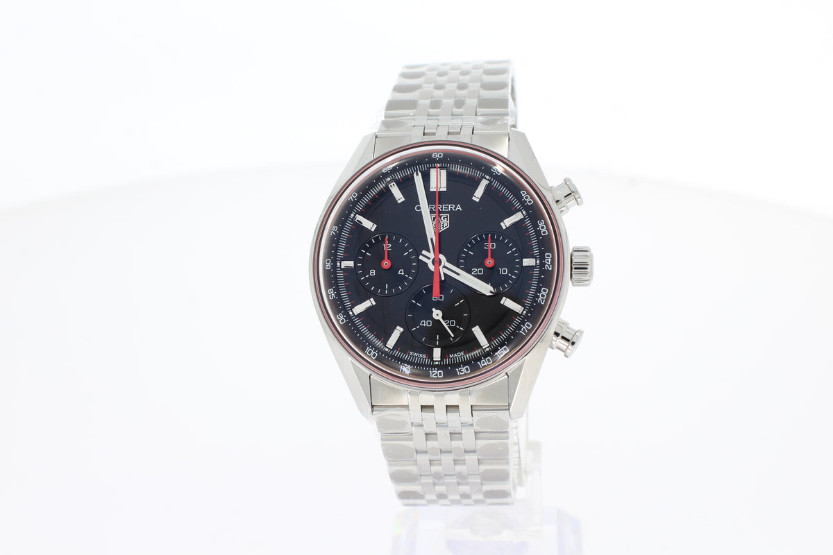 TAG Heuer Carrera Chronograph Automatik, 41 mm, Edelstahl CBS2114.BA0053