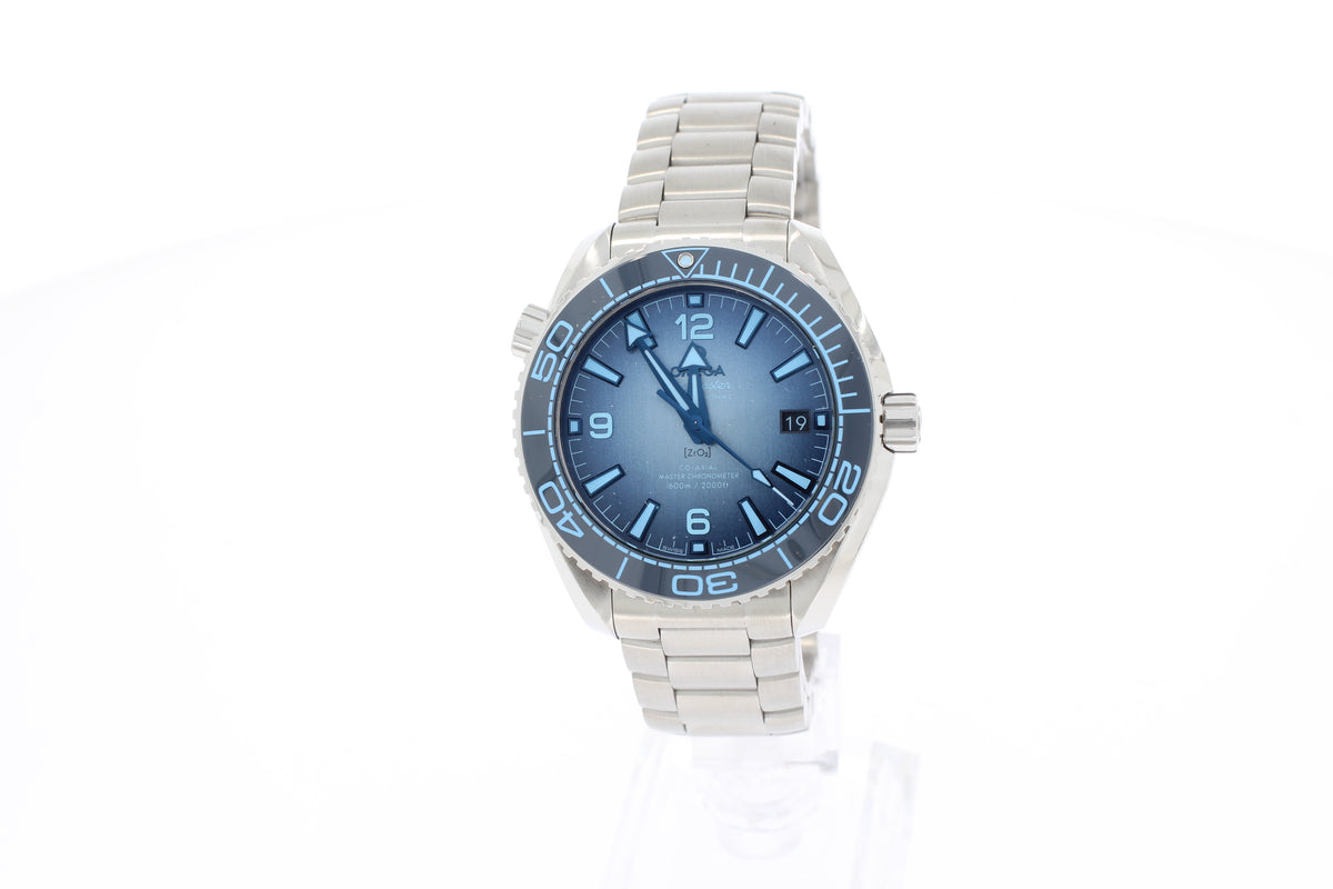 Omega SEAMASTER PLANET OCEAN 600M 39,5 MM, STAHL MIT STAHLBAND "Summer Blue" 21530402003002