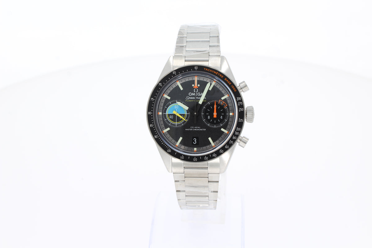 Omega Speedmaster Pilot 40,85 mm, Stahl mit Stahlarmband 33210415101002