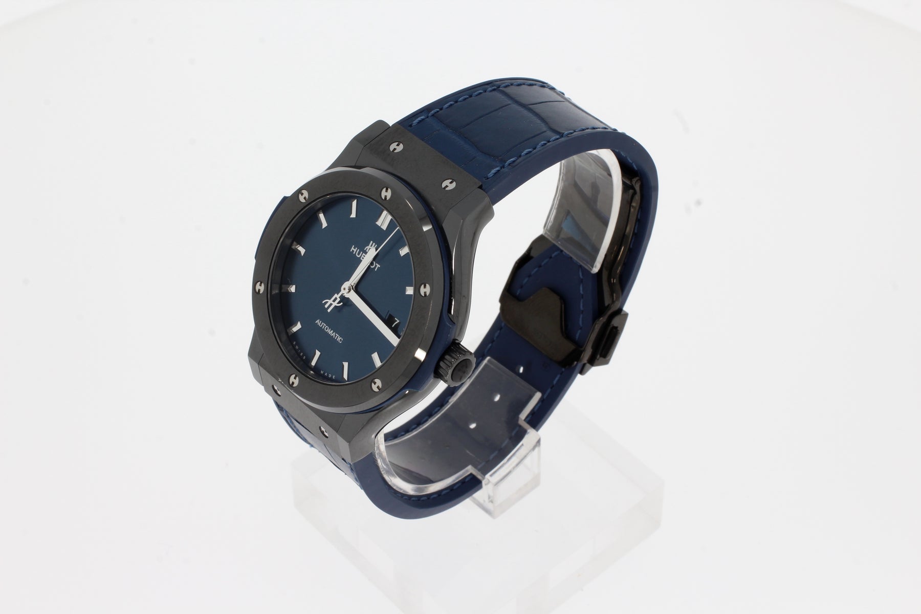 Hublot Classic Fusion Ceramic Blue 42mm 542.CM.7170.LR Automatic Men's Watch Blue nv.