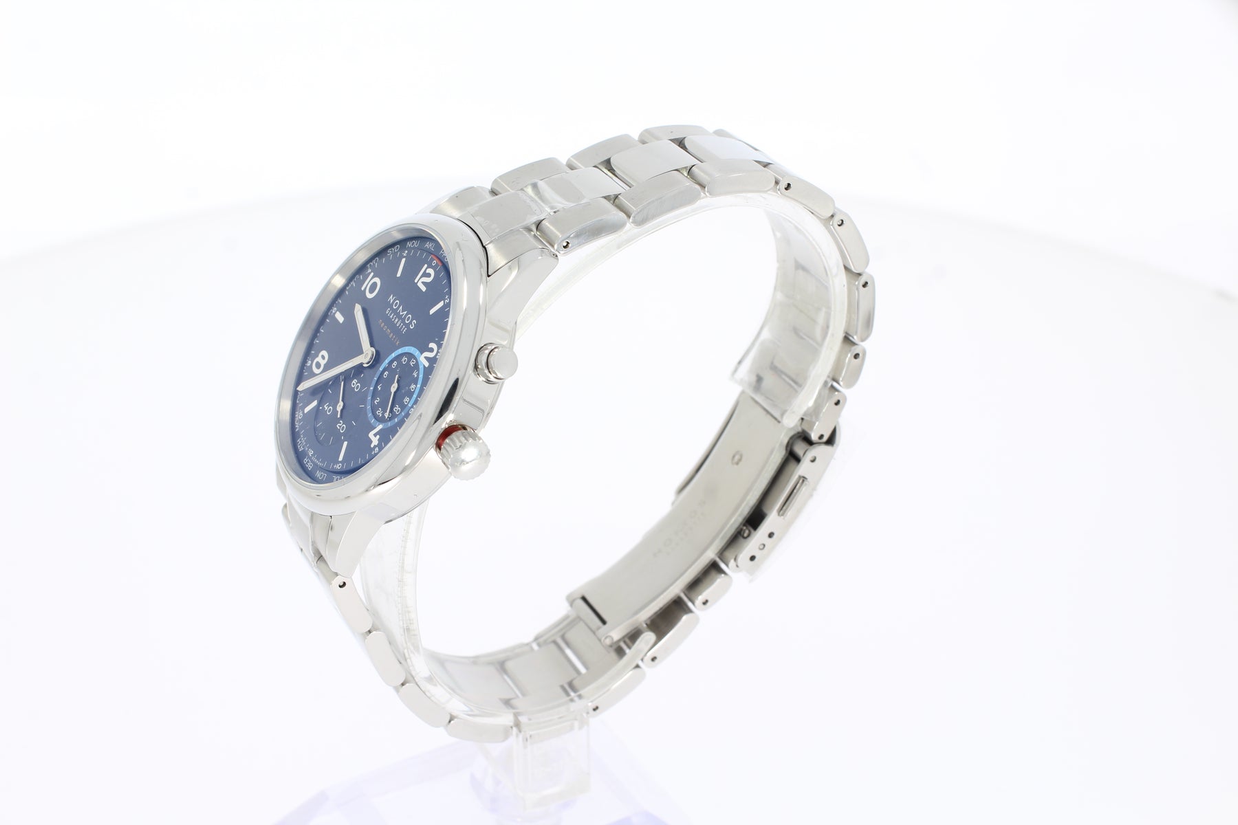 Nomos Club Sport neomatik Weltzeit blau 790