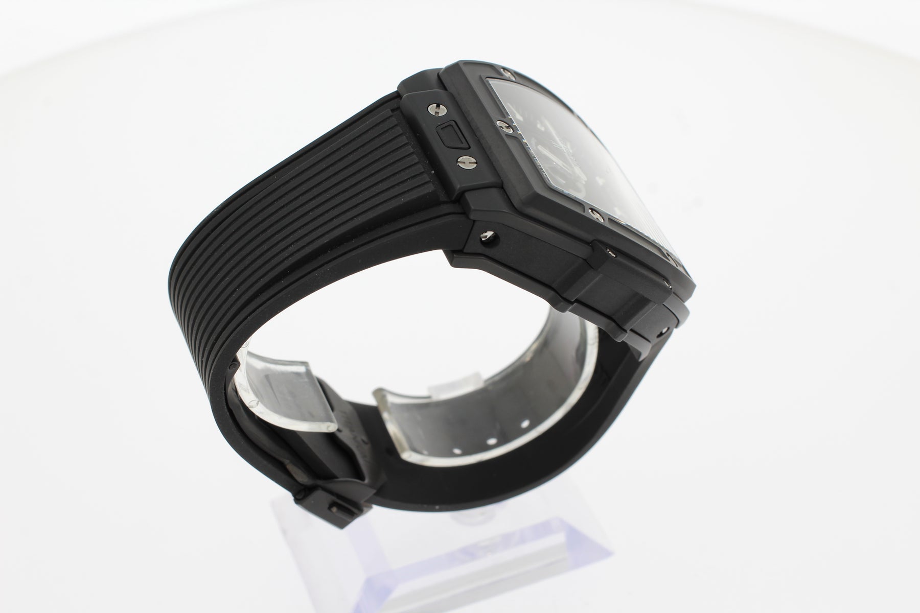Hublot SPIRIT OF BIG BANG MECA-10 BLACK MAGIC 45 mm 614.CI.1170.RX montre pour hommes en céramique à remontage manuel en caoutchouc noir