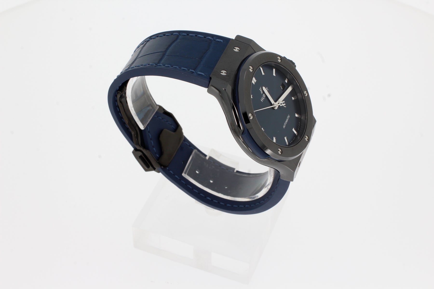 Hublot Classic Fusion Ceramic Blue 42mm 542.CM.7170.LR Automatic Men's Watch Blue nv.
