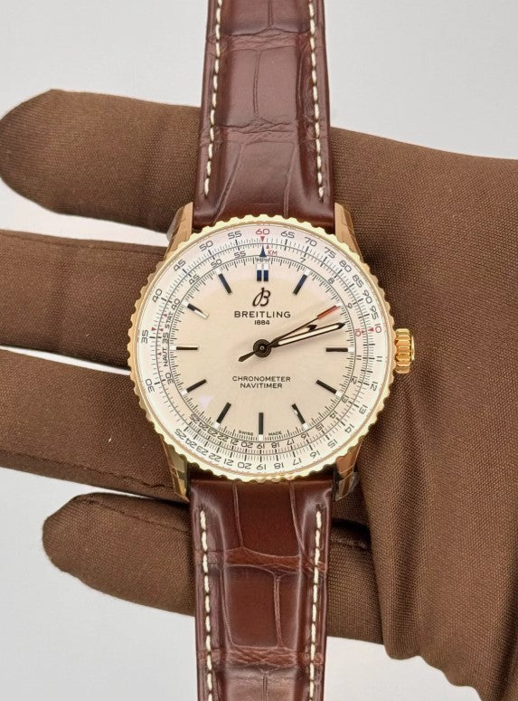 Breitling R17329F41G1P1 Navitimer Automatic 41 Rotgold Braun