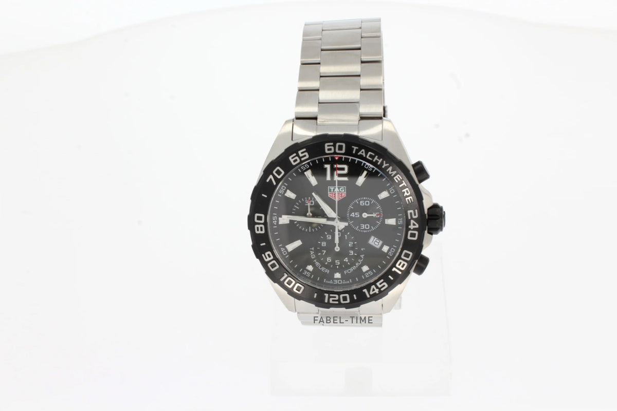 TAG Heuer Formula 1 quartz chronograph CAZ1010.BA0842 black 43mm steel, with steel bracelet