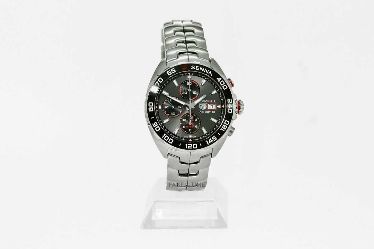 TAG Heuer TAG Heuer Formula 1 Chronograph x Senna Automatik, 44 mm, Edelstahl Special Edition CAZ201D.BA0633