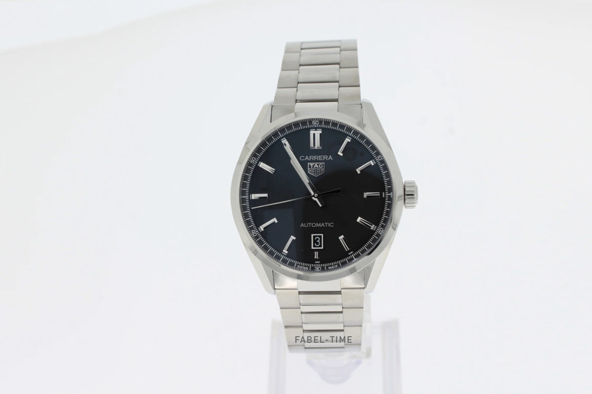 TAG HEUER CARRERA DATE automatic watch, 39 mm, stainless steel WBN2110.BA0639