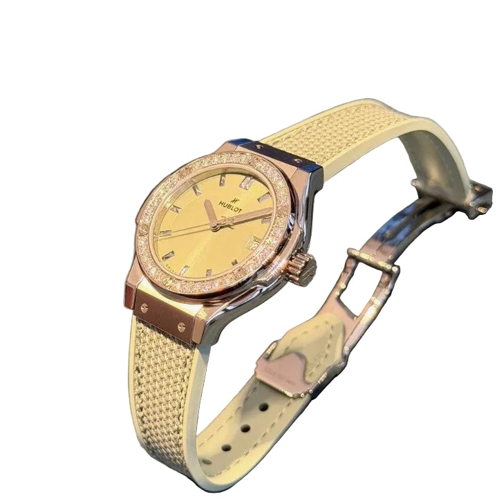 Hublot Classic Fusion Titanium Sage Green Diamonds 581.NX.891G.NR.1104