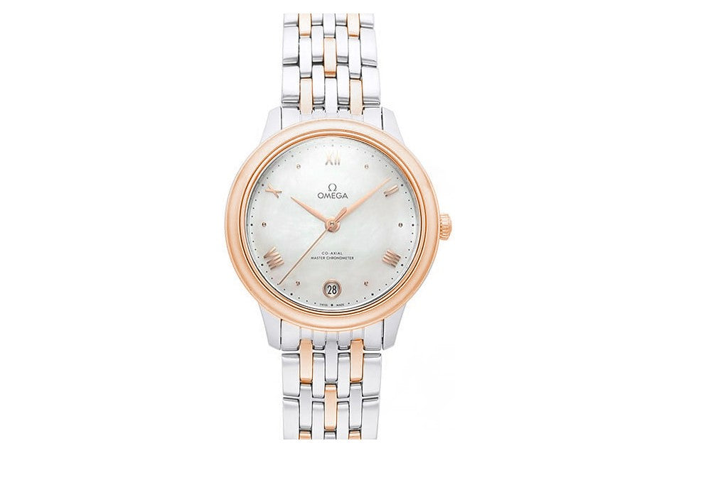 Omega De Ville Prestige 34 mm, Stahl ‑ Sedna™‑Gold mit Stahl‑ und Sedna™‑Goldband 434.20.34.20.05.001