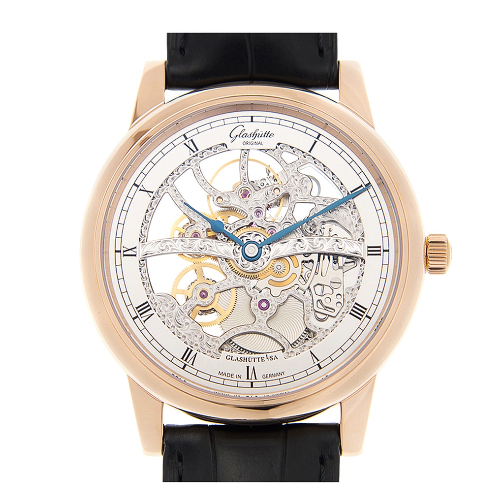 Glashütte Original Senator Handaufzug Skelettierte Edition 14918010530