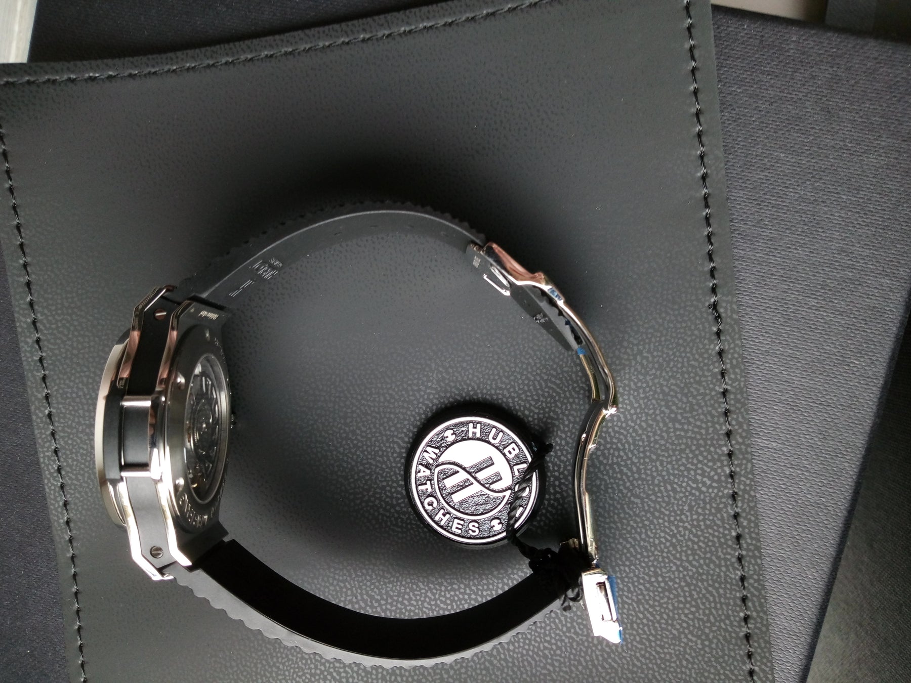 Hublot BIG BANG STEEL DIAMONDS 41mm 341.SX.130.RX.114 Men's Watch Stainless Steel Rubber