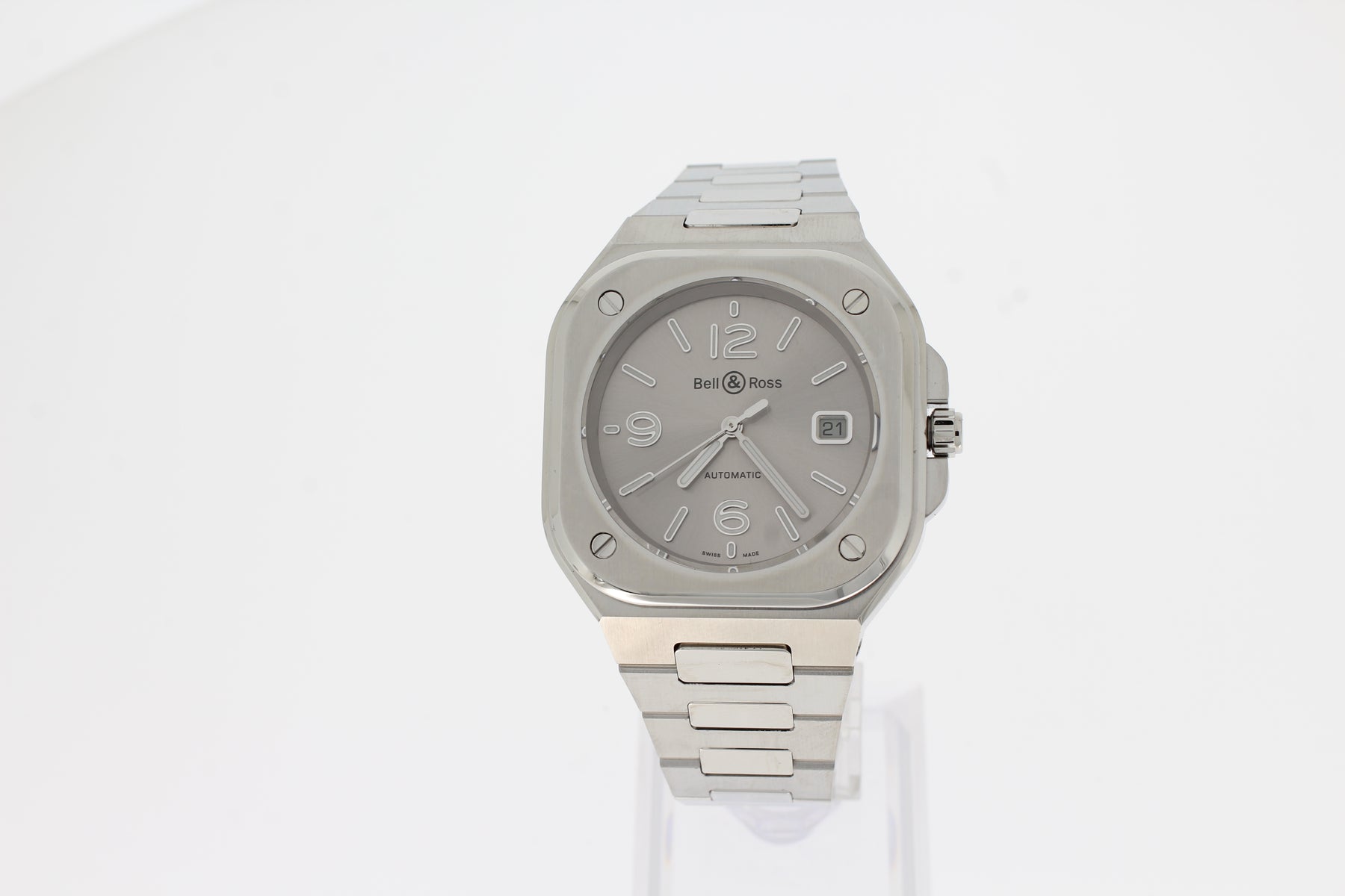 Montre homme Bell & Ross Br 05 Gris BR05A-GR-ST/SST / BR05AGRSTSST
