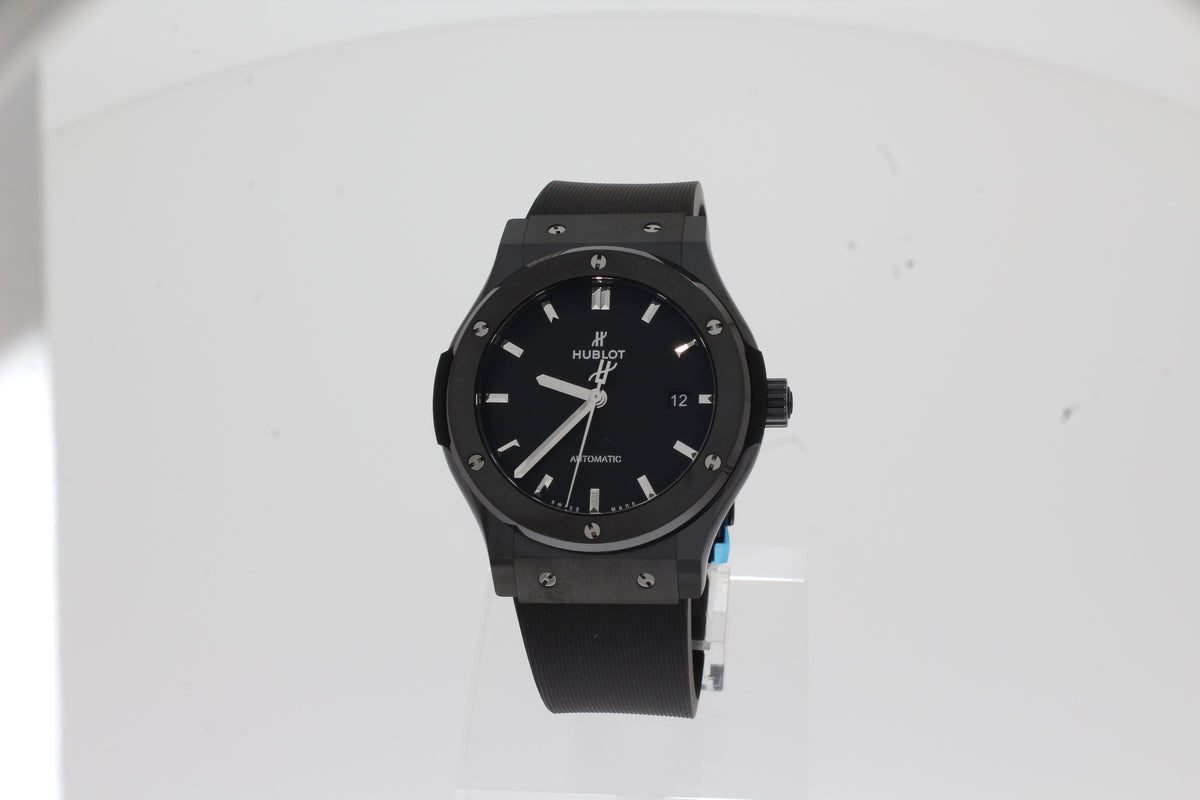 Hublot CLASSIC FUSION BLACK MAGIC 42mm 542.CM.1171.RX black ceramic automatic men's watch