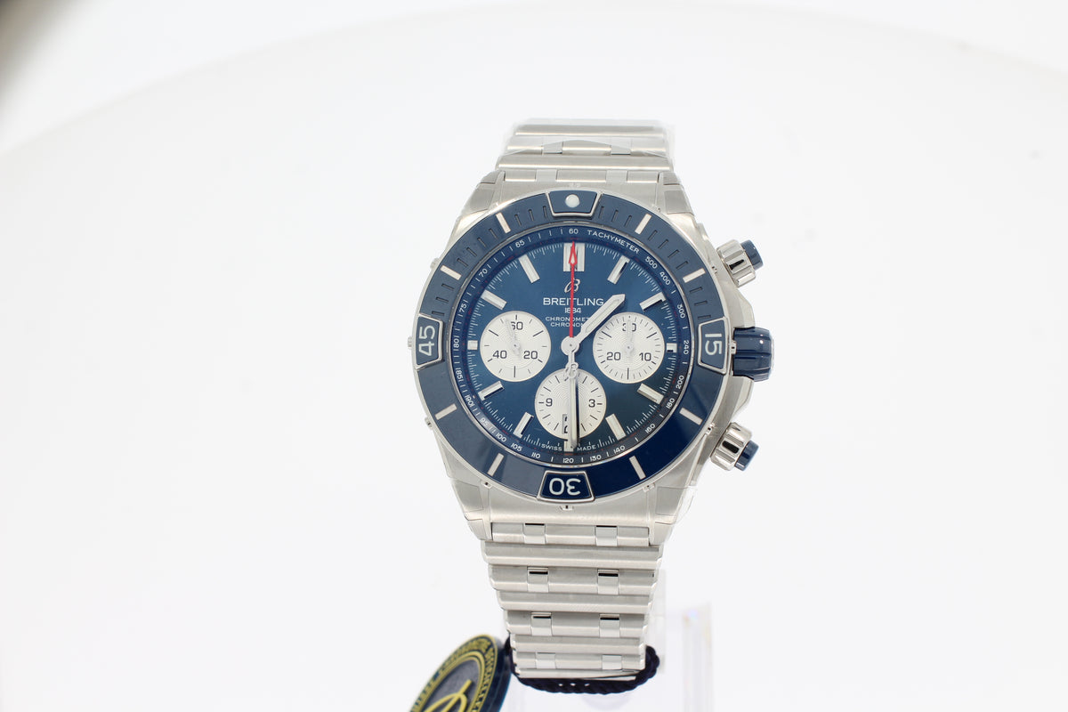 Breitling Super Chronomat B01 44 AB0136161C1A1 Edelstahl - Blau