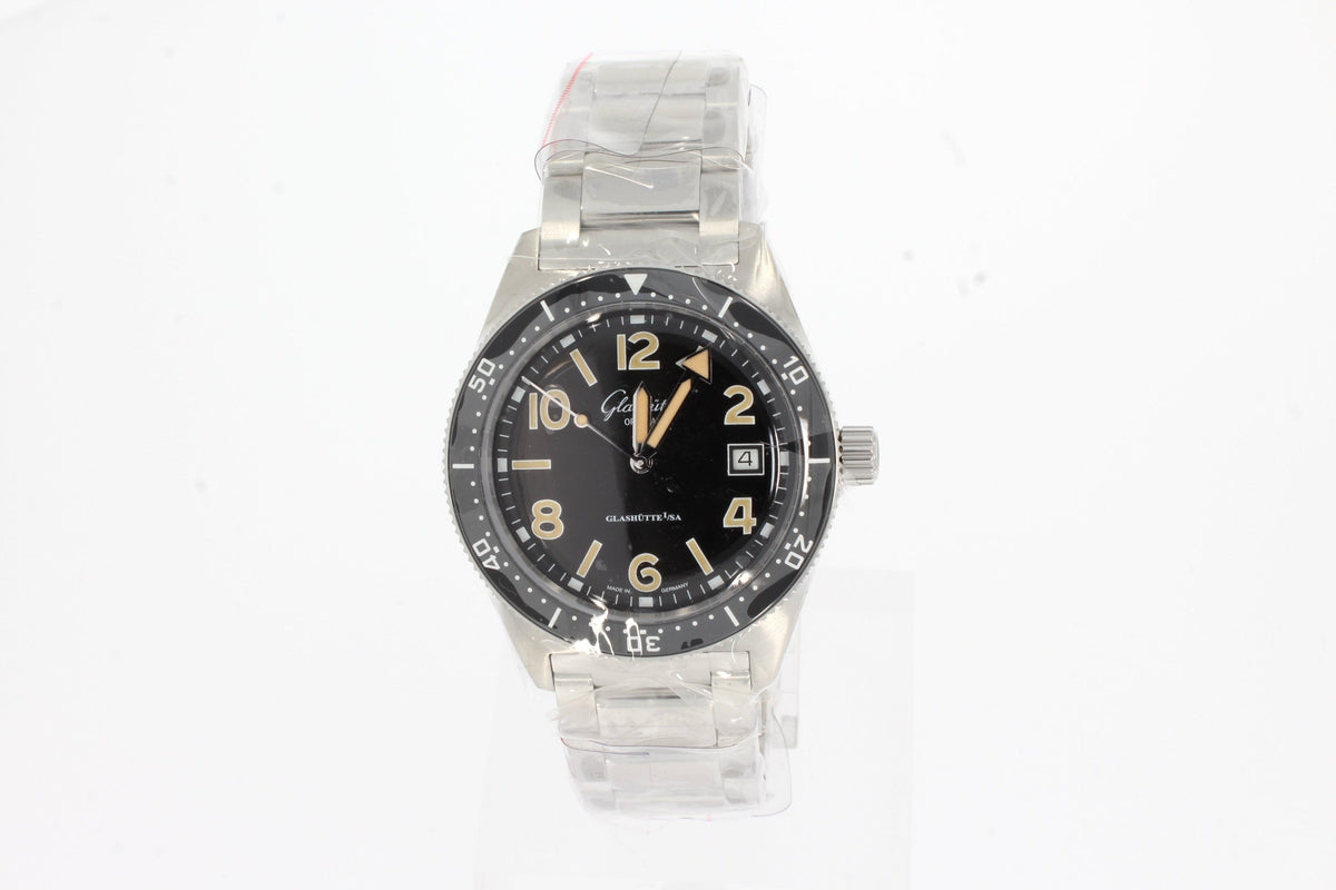 Glashütte Original SeaQ 1-39-11-06-80-70 schwarz 39,5mm, Automatikwerk Kaliber 39-11, Datumsanzeige, Drehlünette