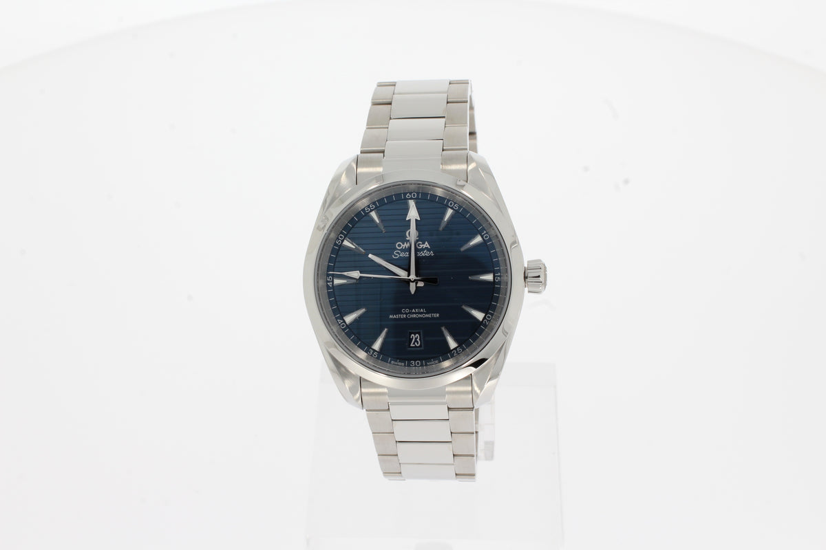 Omega SEAMASTER AQUA TERRA 150 M 38 MM, STEEL WITH STEEL STRAP 220.10.38.20.03.001 blue 38mm steel