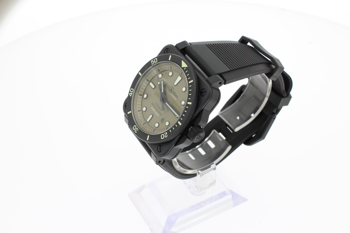 Bell & Ross Br 03-92 Diver Military "Limited Edition" BR0392-D-KA-CE/SRB Herren Uhr 42mm Mattschwarze Keramik