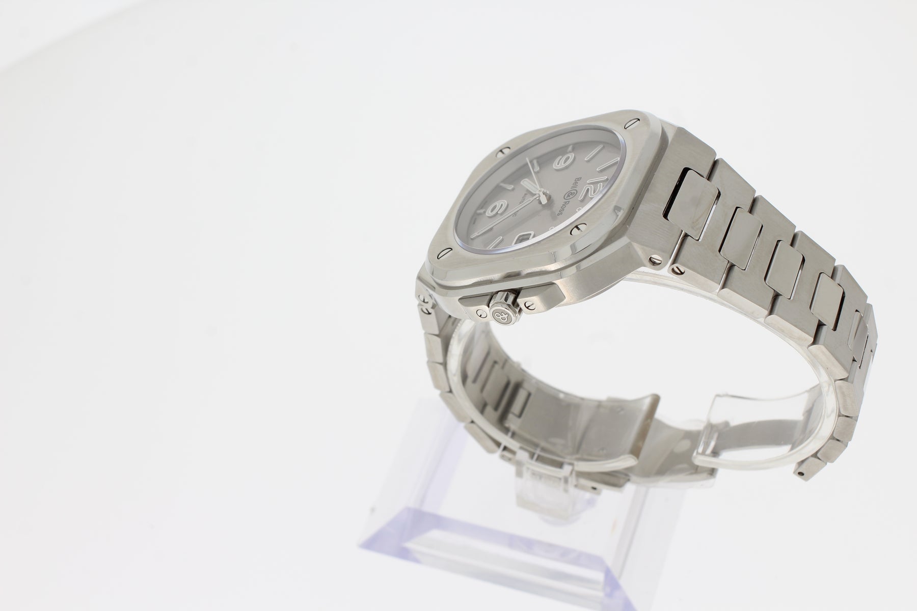 Montre homme Bell & Ross Br 05 Gris BR05A-GR-ST/SST / BR05AGRSTSST